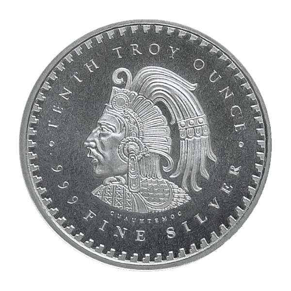Buy 1/10 oz Silver Round Aztec Calendar (BU) Monument Metals