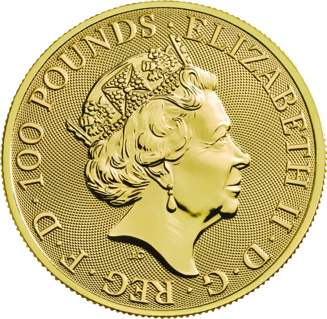 Buy 2019 UK 1 Oz Gold The Yale of Beaufort BU (Queen's Beasts Series ...
