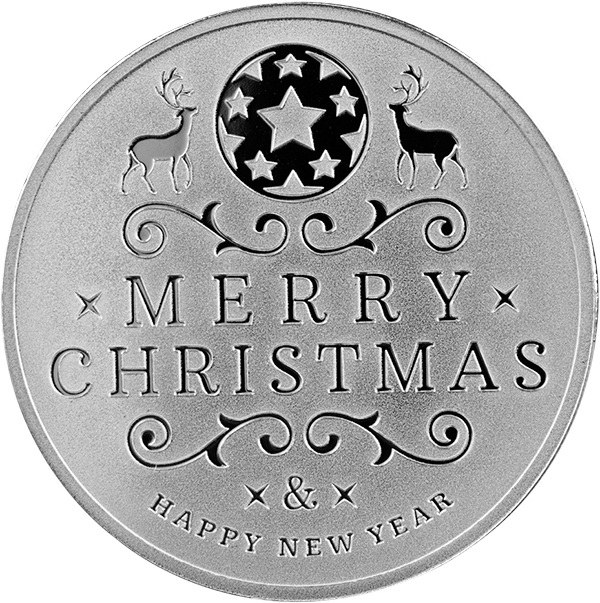 Buy the 1 Oz Silver Round Asahi Christmas 2022 (New) Monument Metals Monument Metals