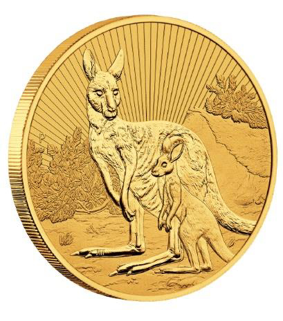 2023 2 Oz Piedfort 'Next Generation Series' Gold Kangaroo Mother & Baby (BU)