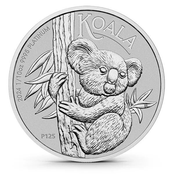 柔らかい Buy the 2024 Australia 1/10 Oz Platinum Koala (BU 貨幣