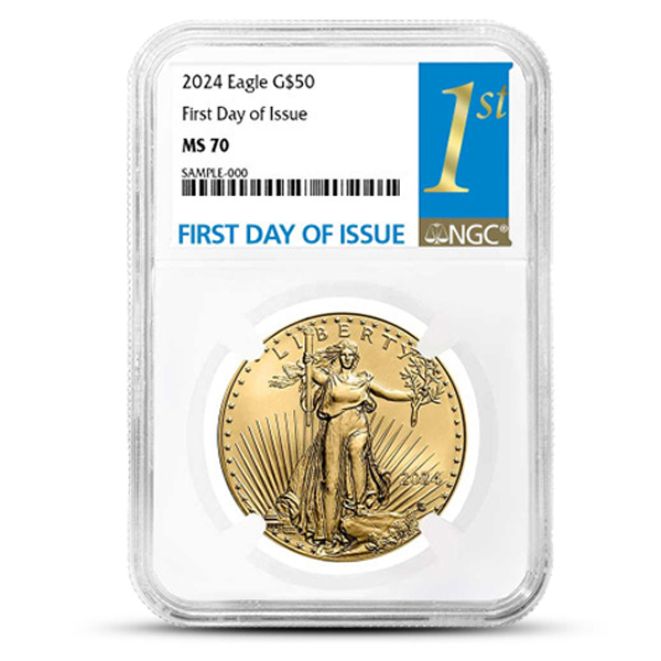 Buy the 2024 1 Oz American Gold Eagle NGC MS70 FDIO Monument