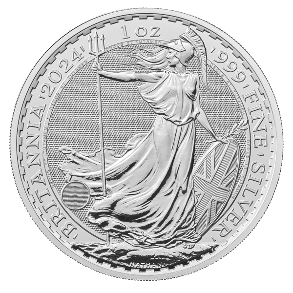 Buy the 2024 Great Britain 1 Oz Silver Britannia (BU) Monument Metals