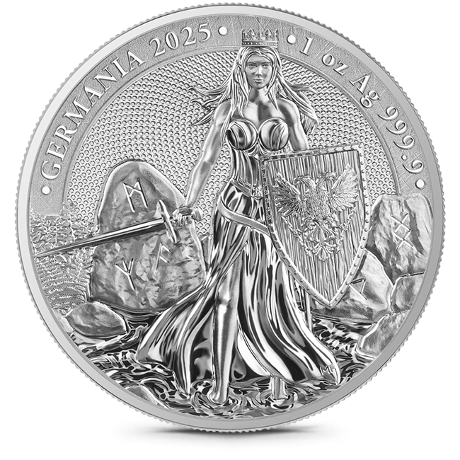 Buy the 2025 1 Oz Germania Silver Coin (BU) | Monument