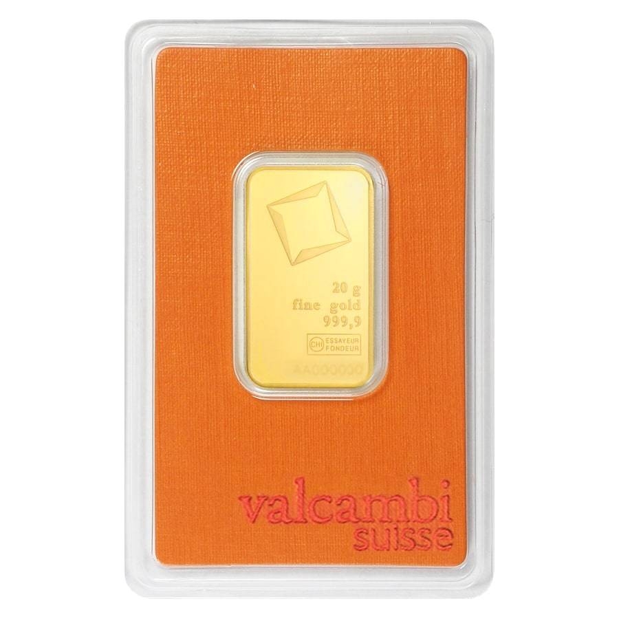 Buy The Valcambi 20 Gram Gold Bar (In Assay) | Monument Metals ...