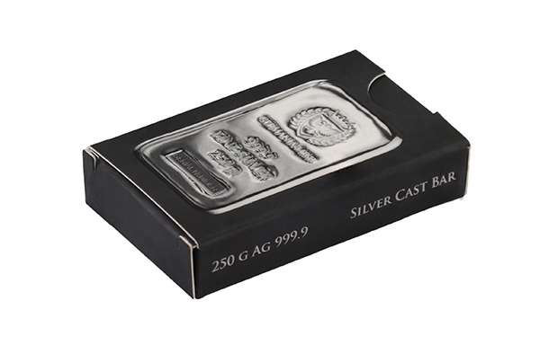 Buy the Germania Mint 250 Gram Silver Bar (New) | Monument Metals ...