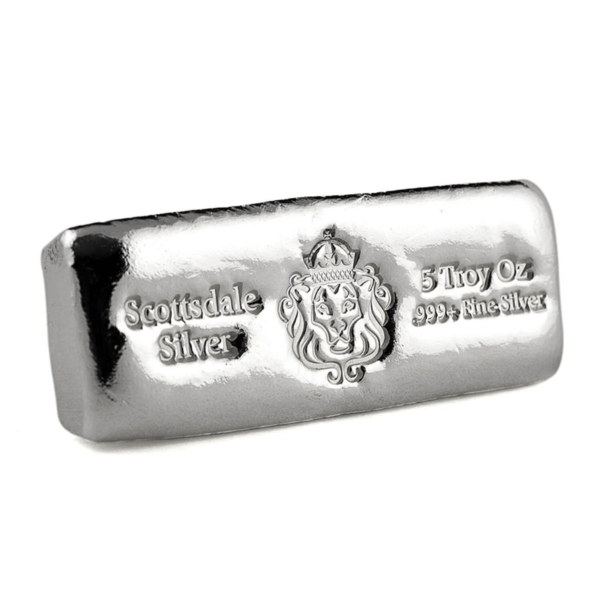 Buy the Scottsdale Mint 5 Oz Silver Cast Bar| Monument Metals ...