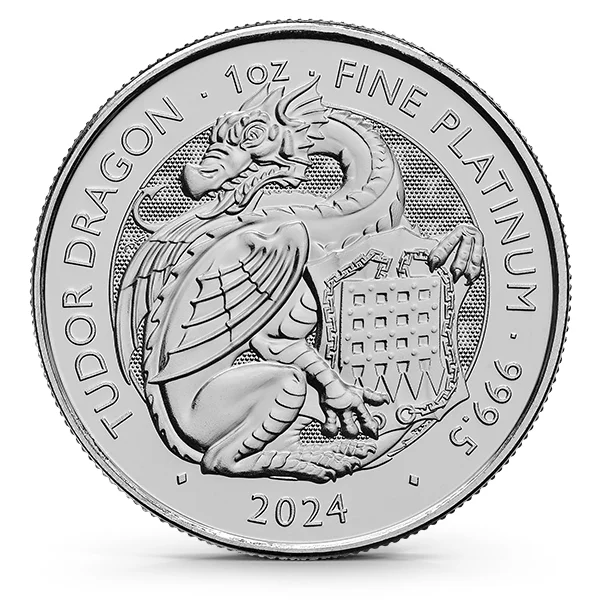 Buy the 2024 Royal Tudor Beasts Dragon 1 oz .9995 Platinum Coin (BU ...