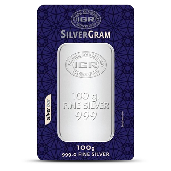 Buy the IGR 100 Gram Silver Bar (New) | Monument Metals