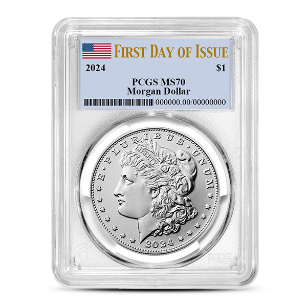 Buy the 2024 Morgan Silver Dollar PCGS MS70 (FDOI) | Monument Metals ...