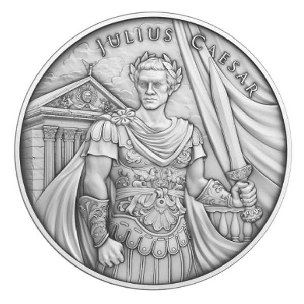 1 Troy oz Julius Caesar Design .999 Fine Silver Round Legendary