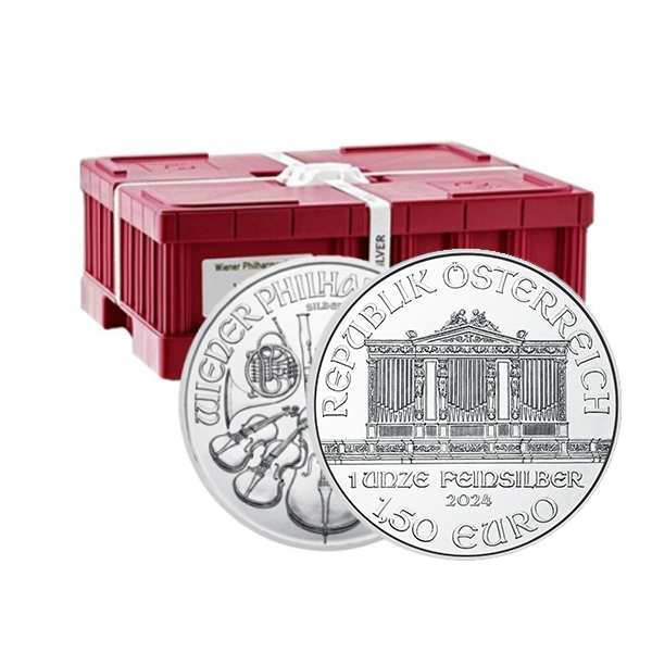Buy the 2024 Austria 1 Oz Silver Philharmonic (BU) - Monster Box of 500  Coins