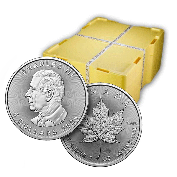 Buy The 2024 Canada 1 Oz Silver Maple Leaf Coins BU Monster Box Of   Cs600x600 0000 1sml24r Box 