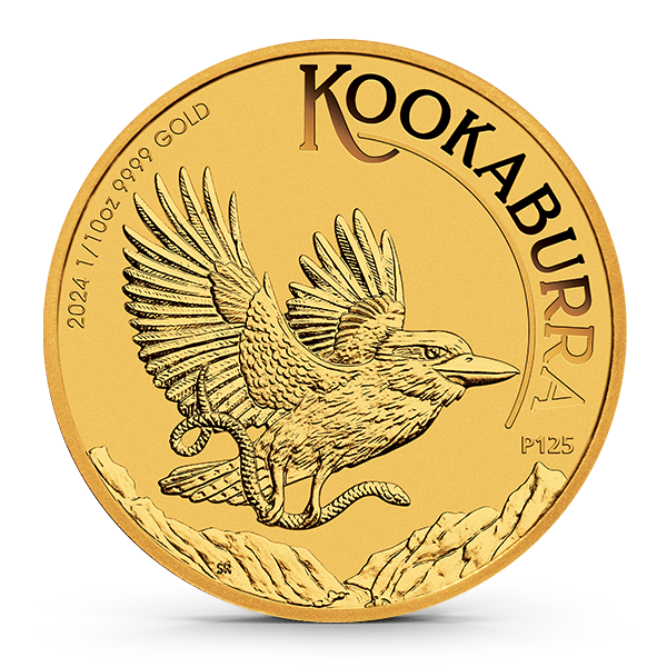 Buy 2024 Australian Kookaburra 1/10 oz Gold Coins Online with Free