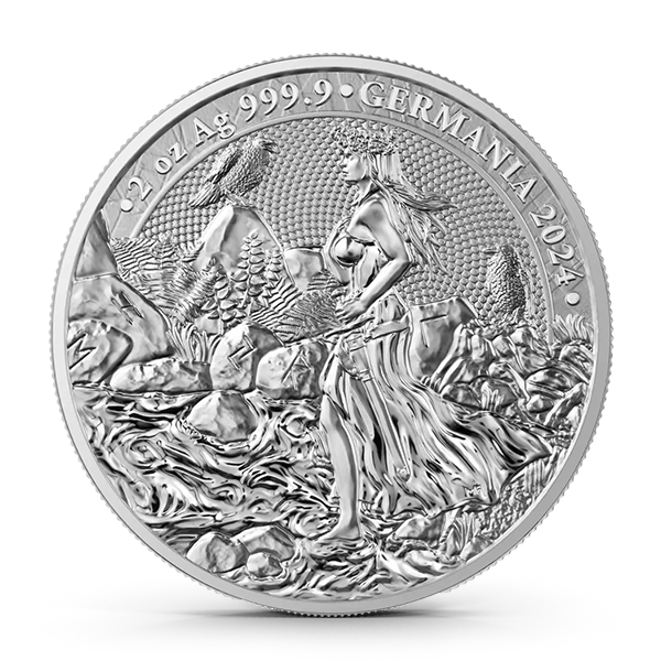 Buy the 2024 2 Oz Germania Silver Coin (BU) Monument Metals
