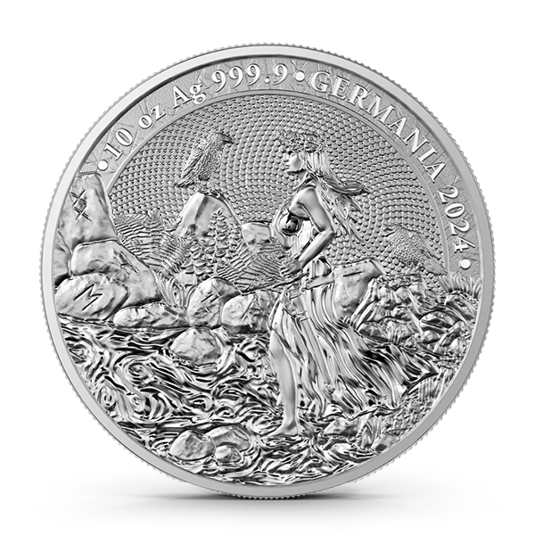 Buy the 2024 10 Oz Germania Silver Coin (BU) Monument Metals