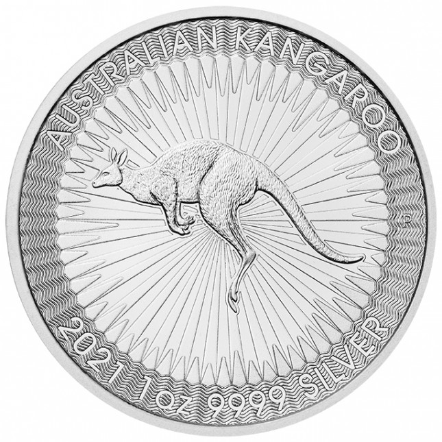 2021 1 Oz Australia Silver Kangaroo (BU)