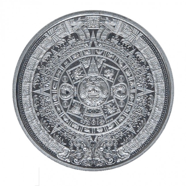 1/10 oz Silver Round | Aztec Calendar (BU)