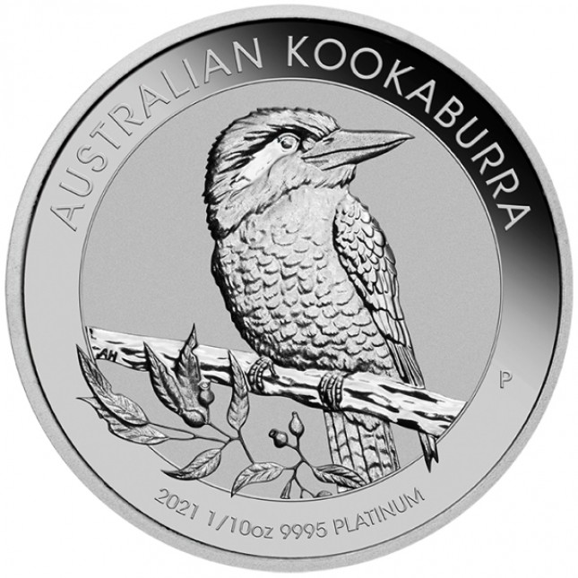 2021 Australia 1/10 Oz Platinum Kookaburra (BU)