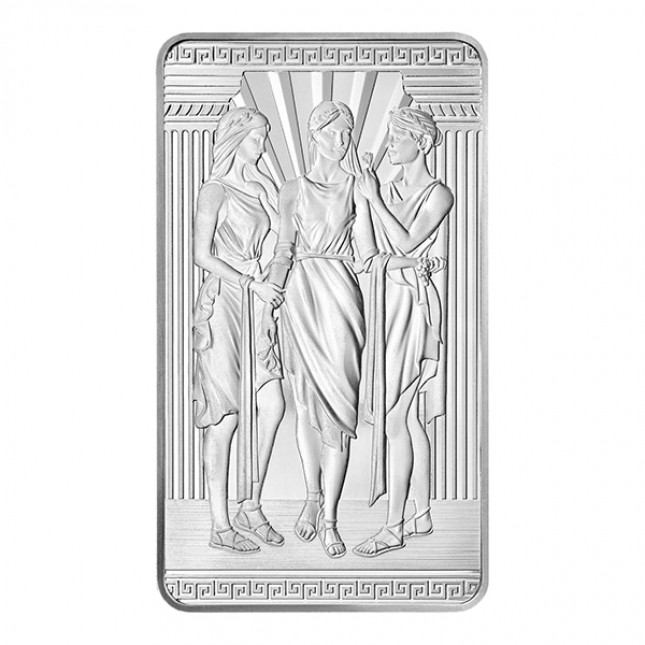 100 Oz Royal Mint Three Graces Silver Bar (New)