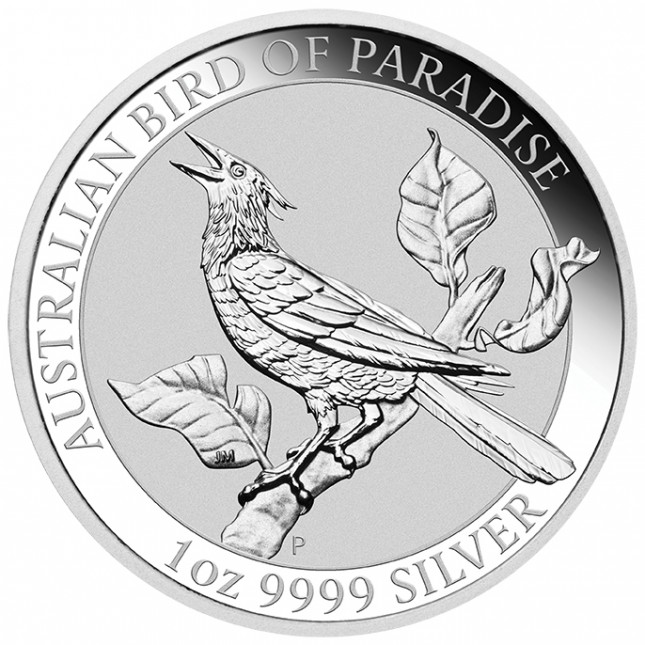 2019 Australia 1 oz Silver Bird of Paradise Manucodia (BU)