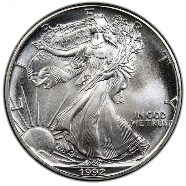 1992 American Silver Eagle BU