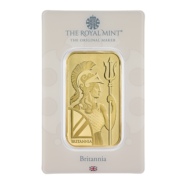 1 Oz Royal Mint Gold Britannia Bar