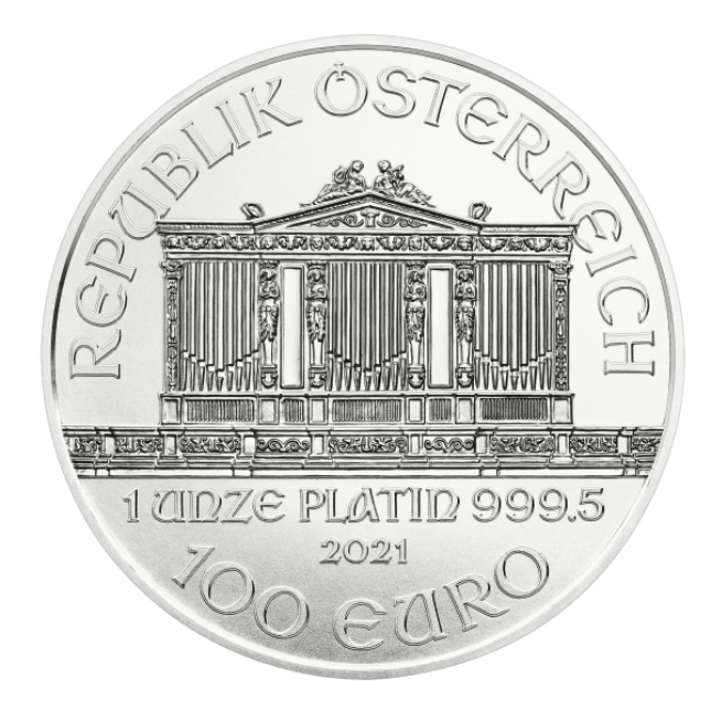 2021 Austria 1 Oz Platinum Philharmonic (BU)