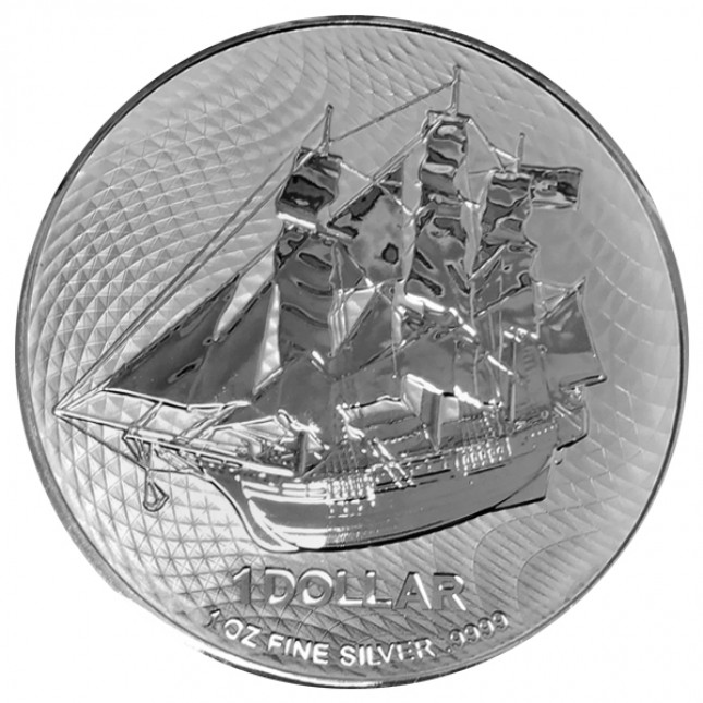 2023 Cook Islands 1 Oz Silver HMS Bounty Coin (BU)