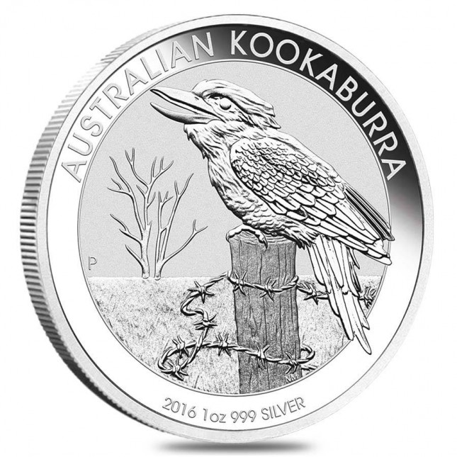 2016 Australia 1 Oz Silver Kookaburra (BU)