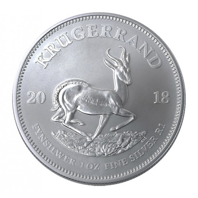 2018 South Africa 1 Oz Silver Krugerrand (BU)