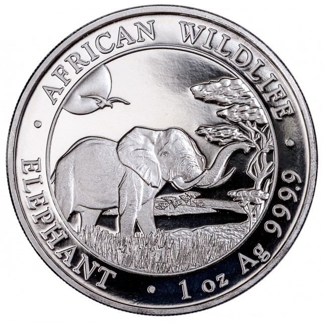 2019 Somalia 1 Oz Silver Elephant (BU)