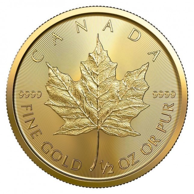 2022 Canada 1/2 Oz Gold Maple Leaf (BU)