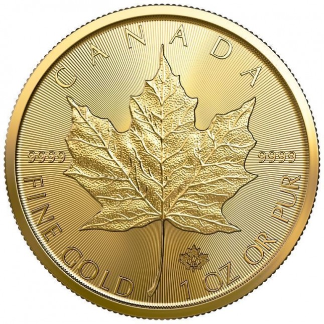 2019 Canada 1 Oz Gold Maple Leaf (BU)