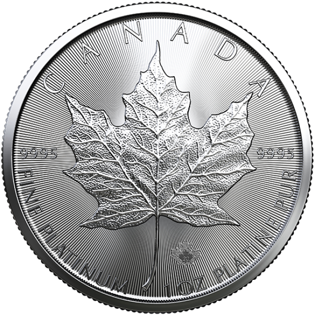 2020 Canada 1 Oz Platinum Maple Leaf (BU)