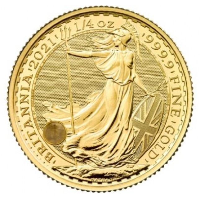 2021 Great Britain 1/4 Oz Gold Britannia (BU)