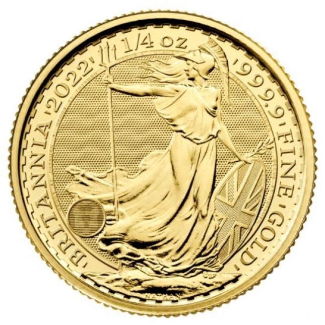 2022 Great Britain 1/4 Oz Gold Britannia (BU)