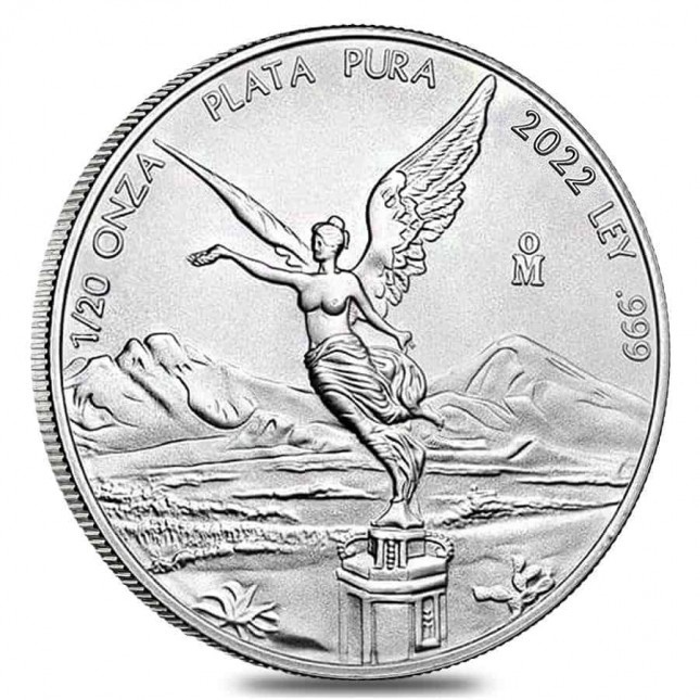 2022 1/20 Oz Mexican Silver Libertad Coin (BU)