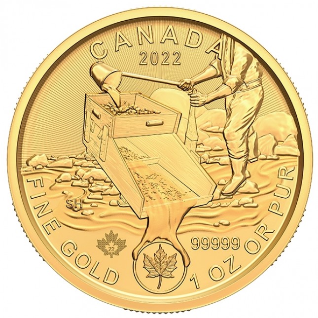 2022 Canada 1 Oz .99999 Gold Klondike Coin (In Assay)