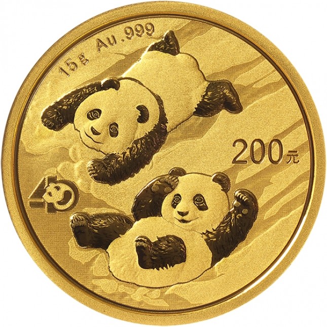 2022 China 15 Gram Gold Panda Coin BU (Sealed)