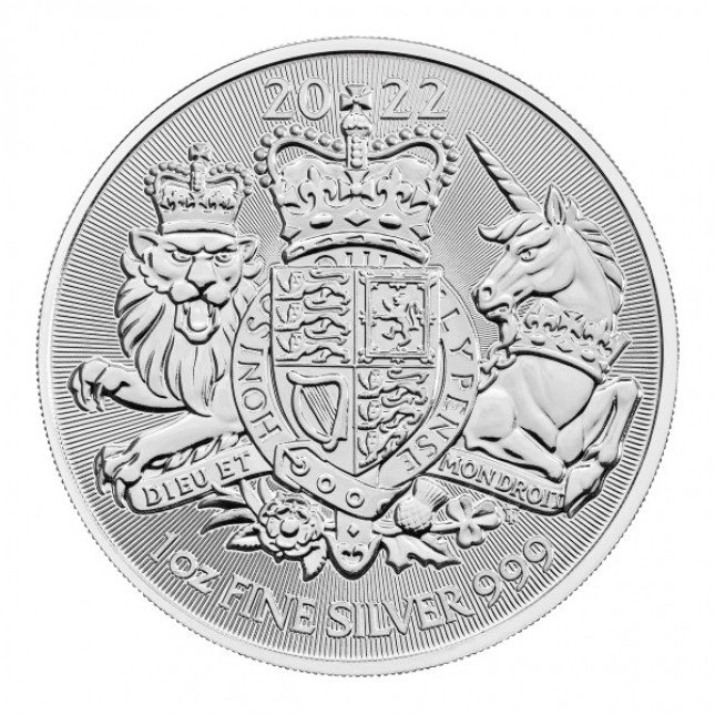 2022 Great Britain 1 oz Silver The Royal Arms (BU)