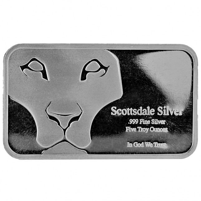 Scottsdale Mint | 5 oz "Prey" Silver Bar
