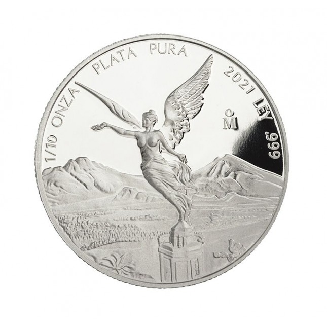 2021 1/10 Oz Proof Mexican Silver Libertad Coin (BU)
