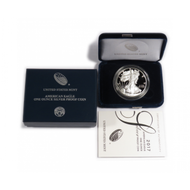 2017-W American Proof Silver Eagle (In OGP)