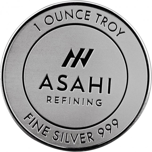 Asahi 1 Oz Silver Round