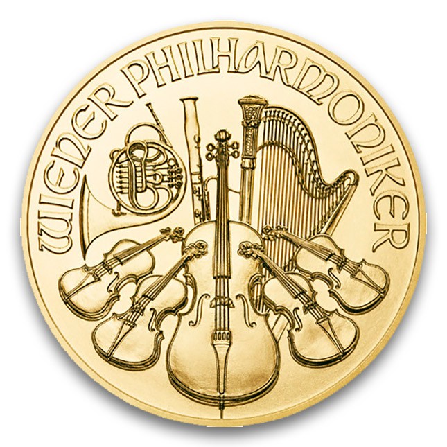Austrian 1/10 Oz Gold Philharmonic