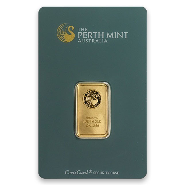 10 Gram Australia Perth Mint Gold Bar Front