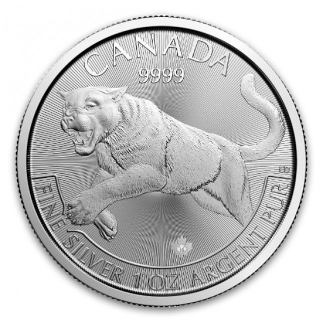 2016 Canada 1 Oz Silver Cougar