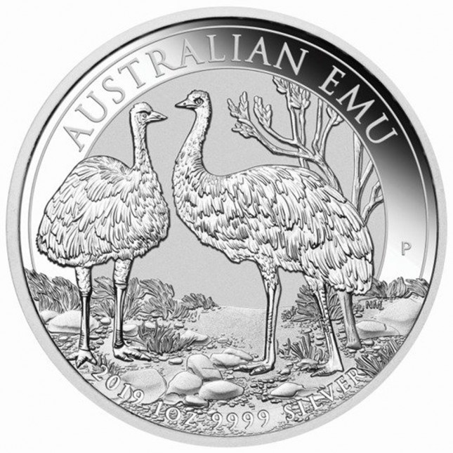 2019 Australia 1 oz Silver Emu (BU)
