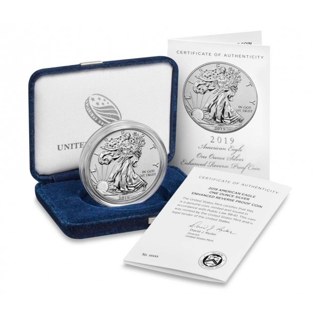 2019-S Enhanced Reverse Proof American Silver Eagle (In OGP)